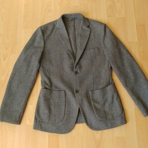 Muji Gray Wool Herringbone Sportcoat - S